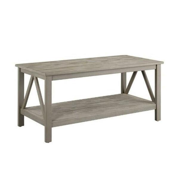 Linon Home Dcor Titian Rustic Gray Coffee Table 86151GRY01U